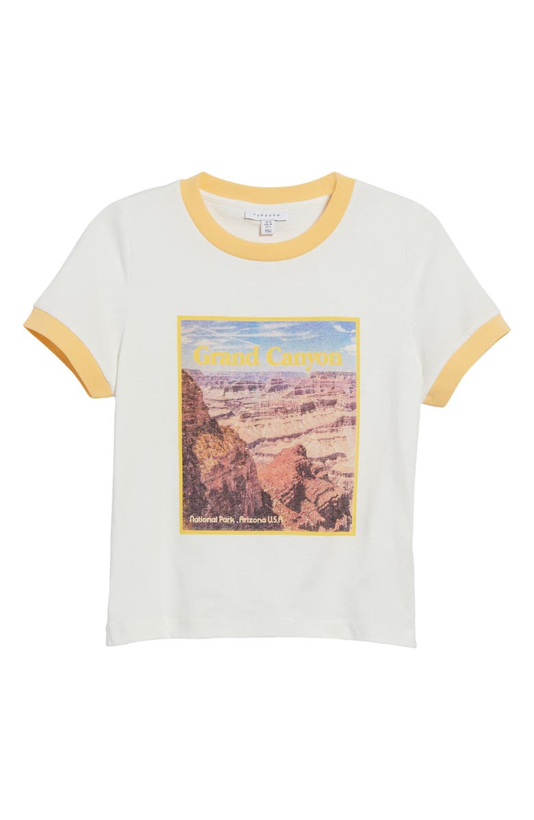 Topshop Grand Canyon Graphic Tee, Alternate, color,