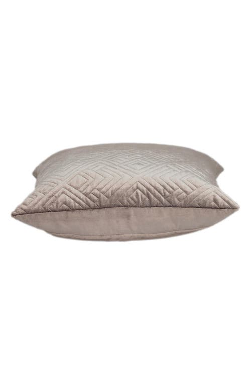 Parkland Collection Tufted Velvet Throw Pillow In Taupe