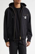 Carhartt WIP Cotton Jersey Full Zip Hoodie (Men) | Nordstrom