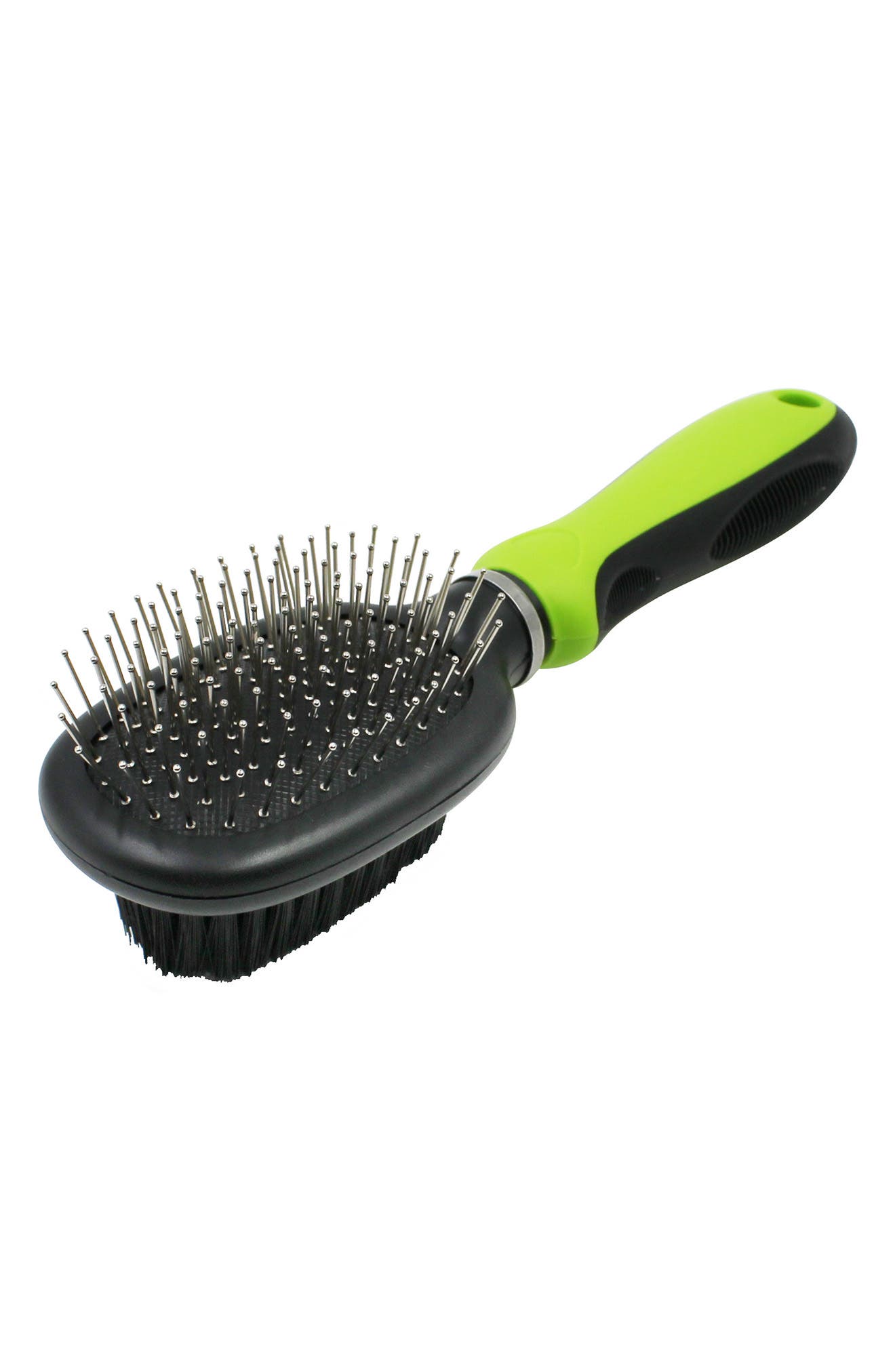 PET LIFE Flex Series 2-in-1 Dual-Sided Pin and Bristle Grooming Pet ...