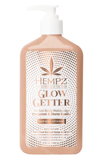 Hempz Glow Getter Herbal Body Moisturizer In Transparent