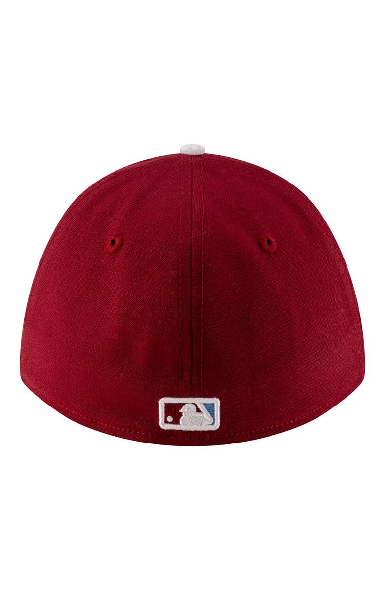 New Era Men's New Era  Burgundy Philadelphia Phillies Player Replica 39THIRTY M-Crown Flex Hat, Alternate, color, Burgundy
