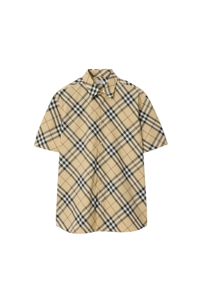 Regular Fit Check Cotton Shirt, Alternate, color, Grain