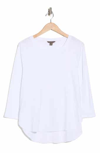 Tommy Bahama Ribbed High-Low Cotton Shirt