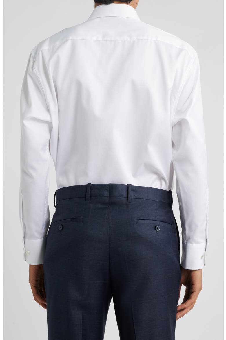 Luxury Comfort Slim Fit Non-Iron Dress Shirt, Alternate, color, WHITE