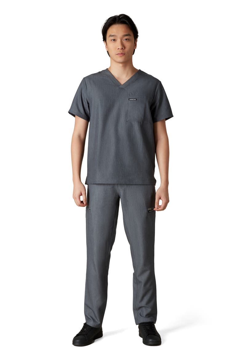 Brighton 3-Pocket Scrub Top, Alternate, color, Graphite