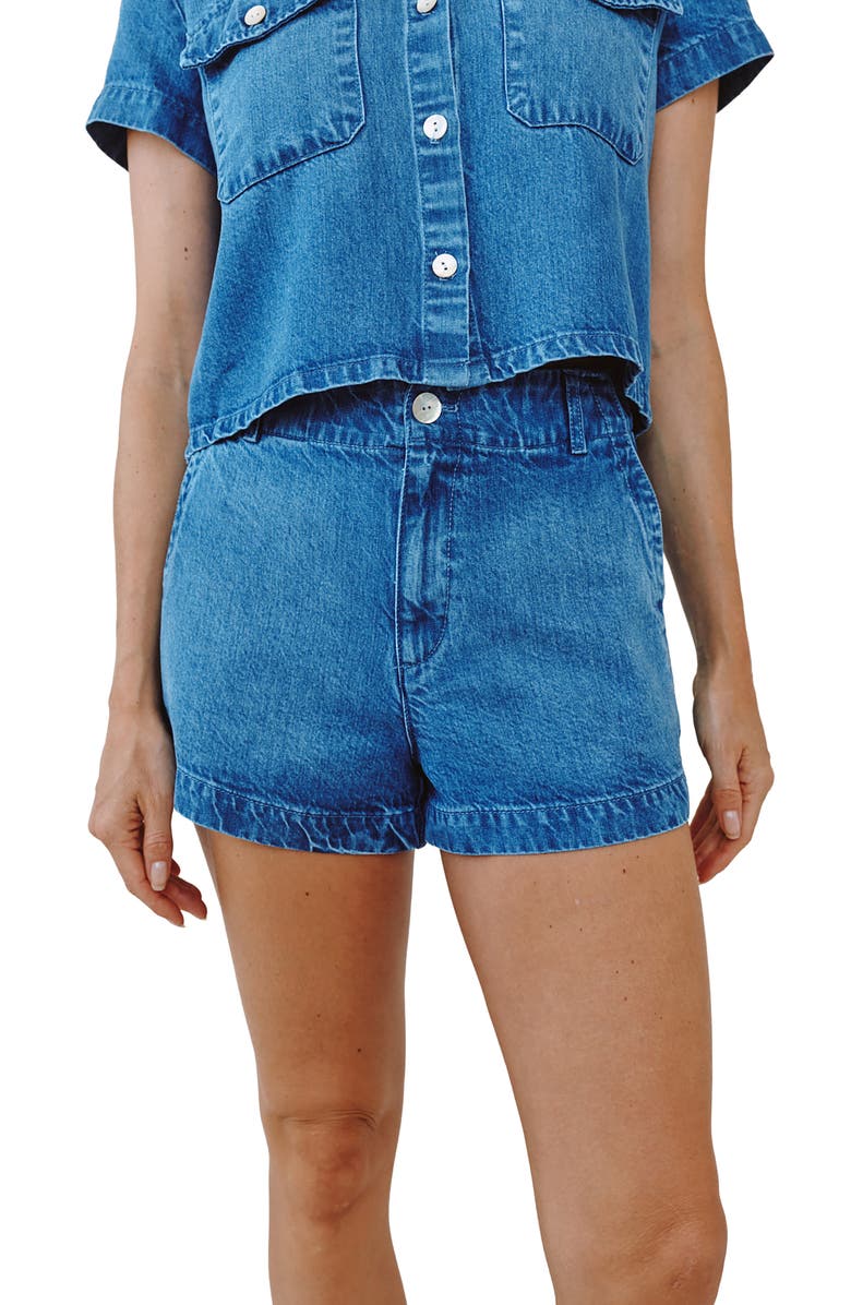 Bella Dahl Elle Playa Denim Shorts, Alternate, color, Spring Horizon Wash