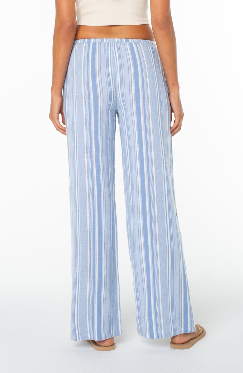 Roxy Ilya Stripe Straight Leg Pants, Alternate, color, Cornflower