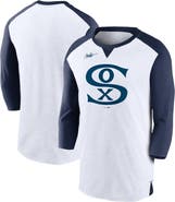 Nike Men's Nike White/Navy Chicago White Sox Rewind 3/4-Sleeve T-Shirt