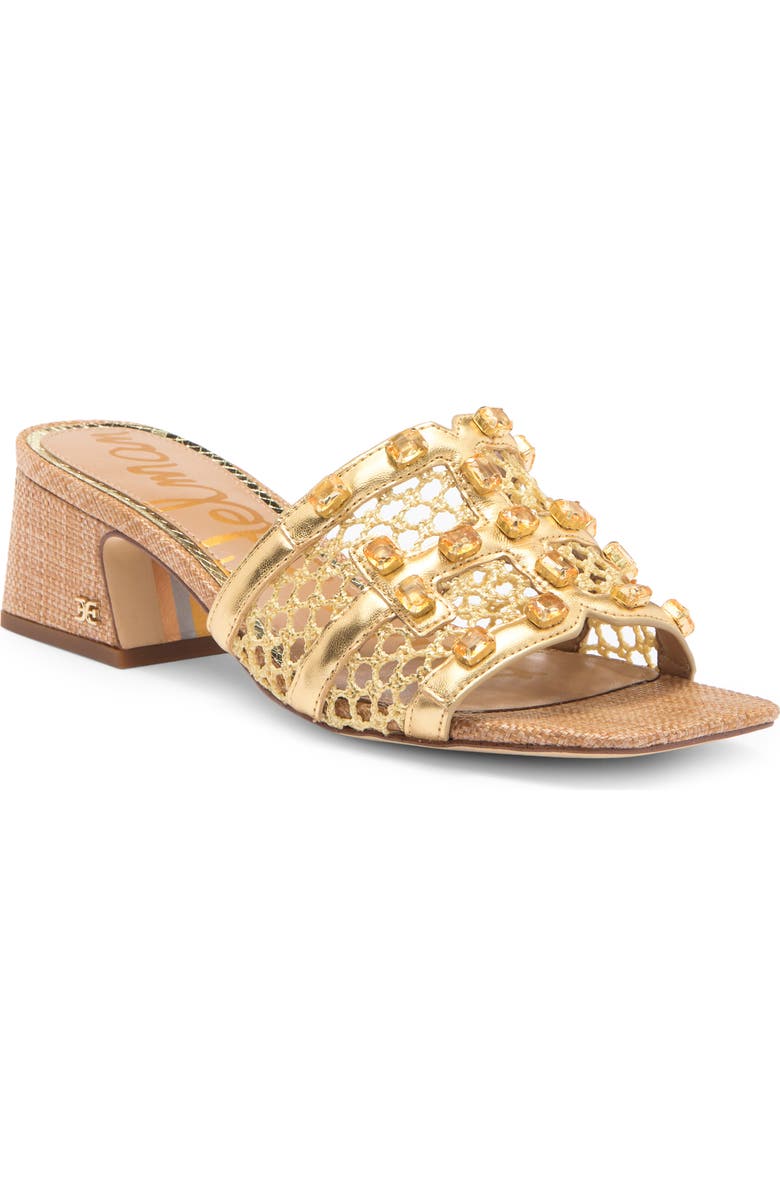 Sam Edelman Webster Slide Sandal, Main, color, Amber Gold Multi