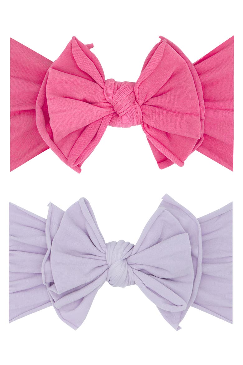2-Pack Fab-Bow-Lous Headbands (Nordstrom Exclusive), Alternate, color, GUMBALL LIGHT ORCHID