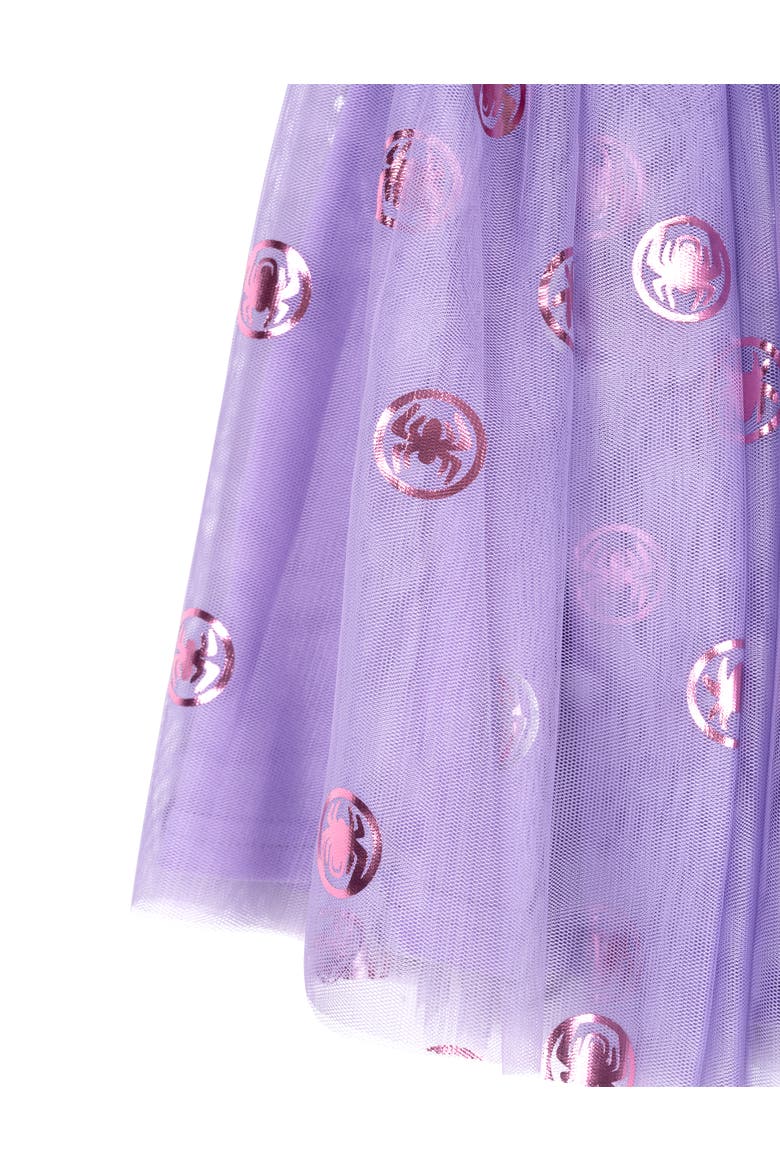 Spidey and His Amazing Friends T-Shirt and Tutu Skirt Set, Alternate, color, Spidey Ghost Purple