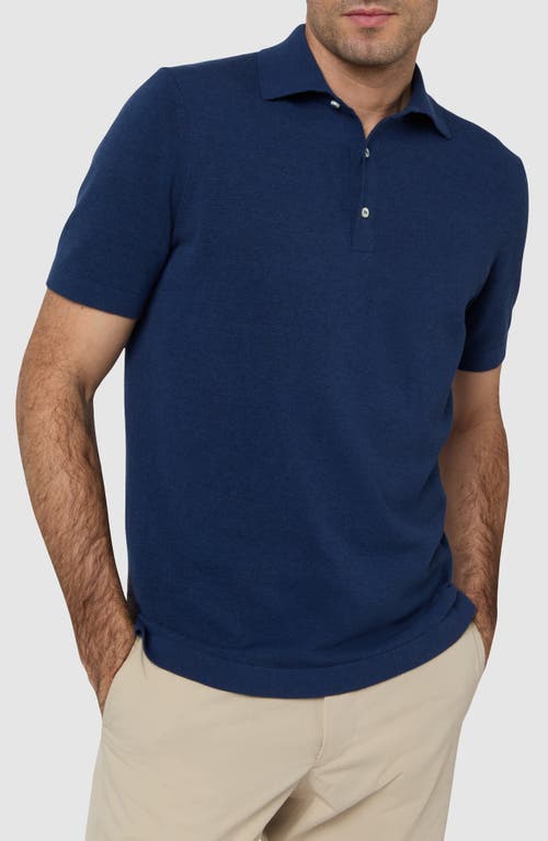 Sid Mashburn Rally Polo Sweater In Blue