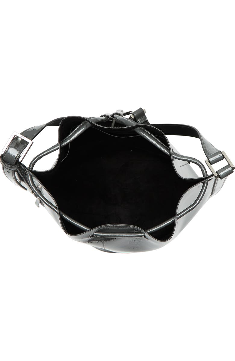 AllSaints Alpha S Patent Leather Backpack, Alternate, color,