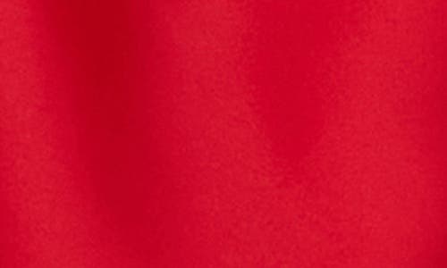 Renee C One-shoulder Satin Dress In Red