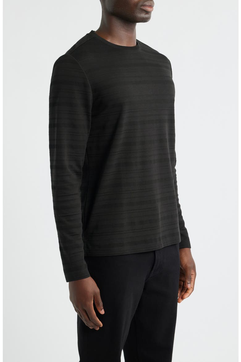Pablo Long Sleeve Cotton Blend T-Shirt, Alternate, color, BLACK