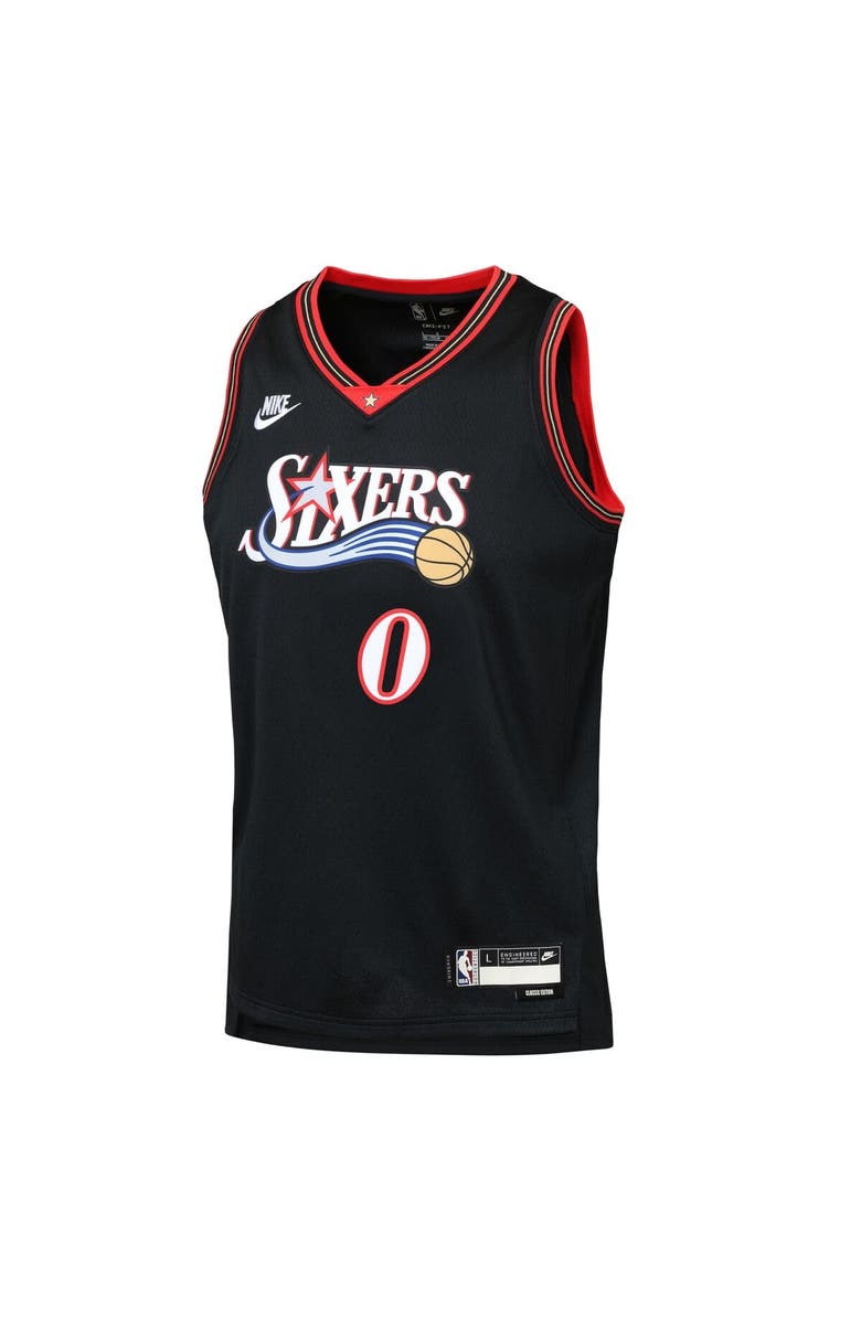 Nike Youth Nike Tyrese Maxey Black Philadelphia 76ers Swingman Jersey - Classic Edition, Alternate, color, Black