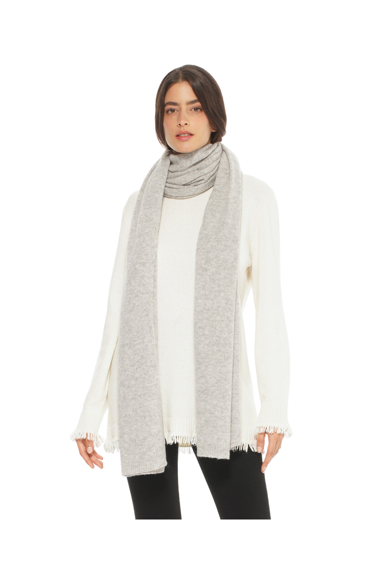 Pure Cashmere Wrap Scarf, Main, color, Light Grey