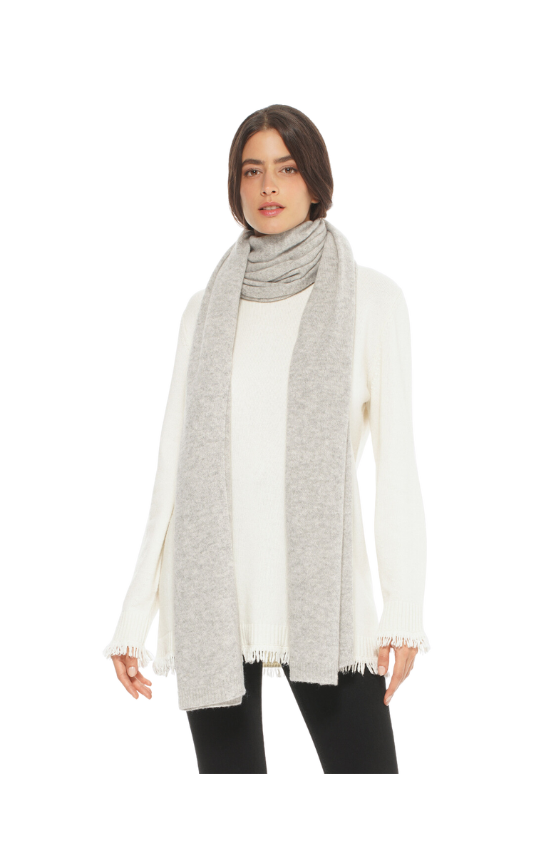 Monticelli Cashmere Pure Cashmere Wrap Scarf, Main, color, Light Grey