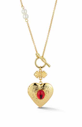 Heart Locket Pendant Necklace