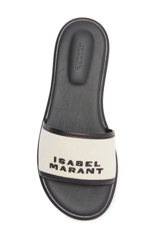 Isabel Marant Vikee Logo Slide Sandal In Multi