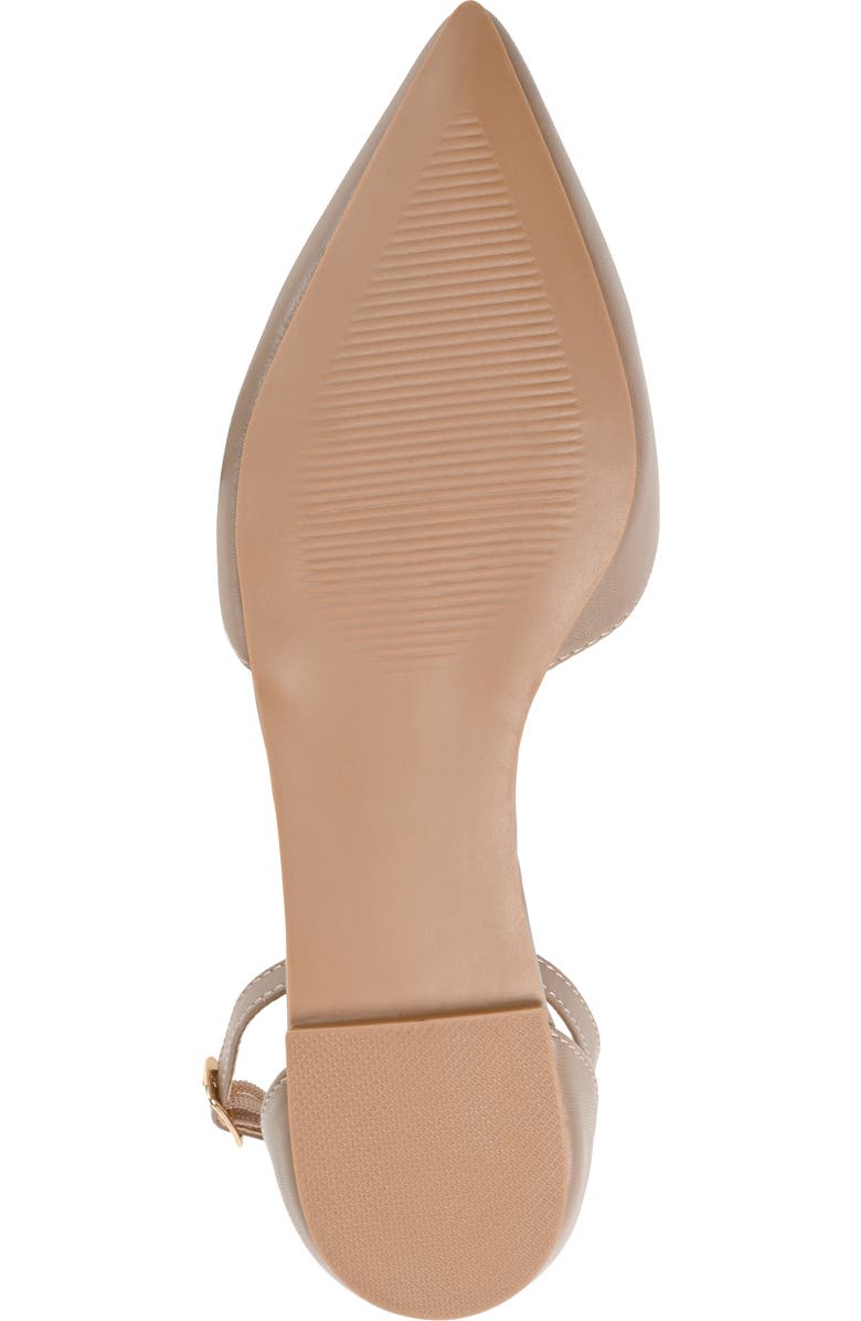 Journee Collection JOURNEE Reba Ankle Strap Flat, Alternate, color, Taupe