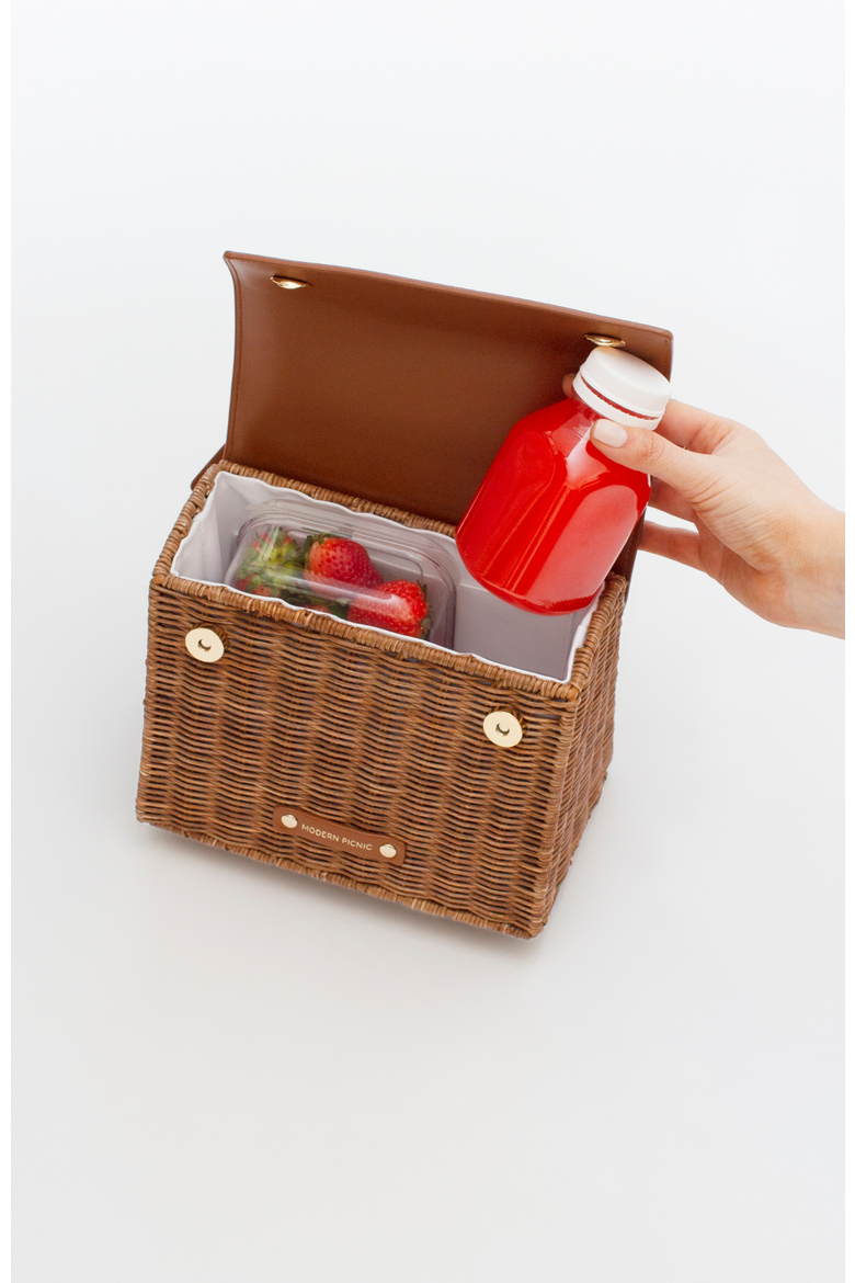 THE MINI LUNCHER, Alternate, color, Brown Wicker