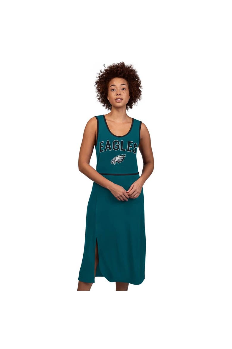 Women's G-III 4Her by Carl Banks  Midnight Green Philadelphia Eagles Center Field Maxi Dress, Main, color, Green