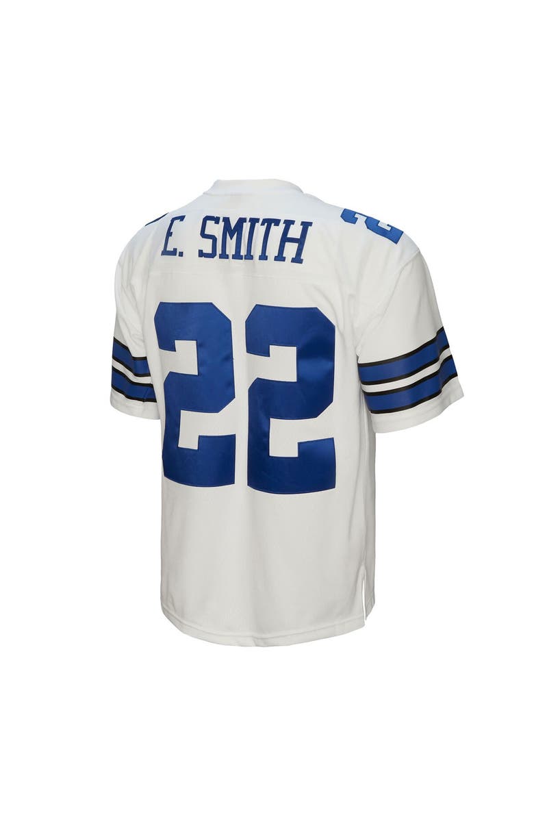 Mitchell & Ness Men's Mitchell & Ness Emmitt Smith White Dallas Cowboys Legacy Replica Jersey, Alternate, color,