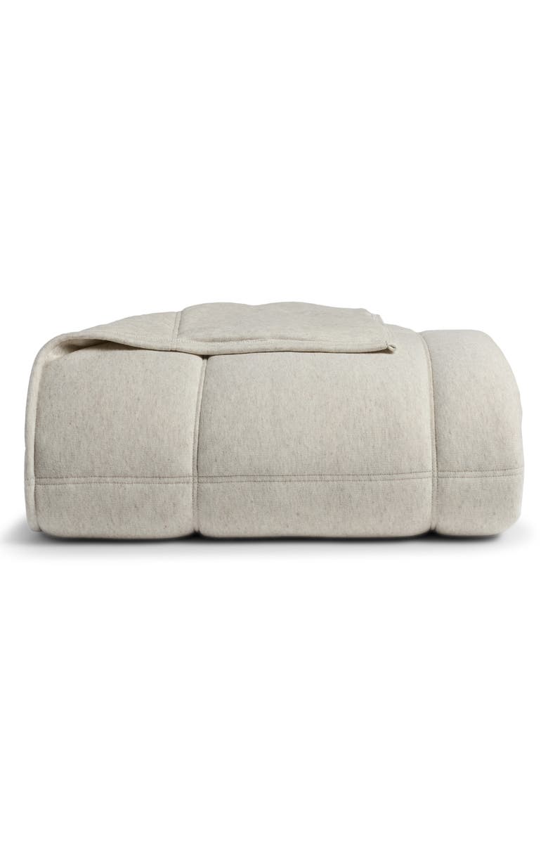 Parachute Linen Tencel<sup>™</sup> Lyocell Jersey Quilt, Main, color, Heathered Oatmeal