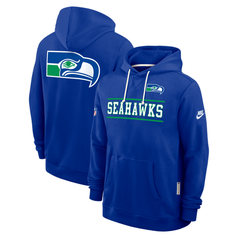 Men's Nike Royal Seattle Seahawks Alt Sideline Standard Issue Dri-FIT Hoodie