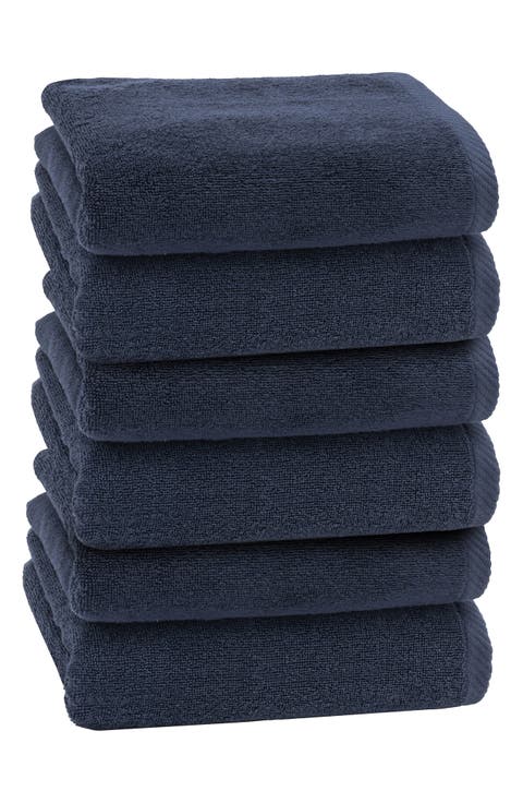 6-Pack Ediree Cotton Hand Towel Set