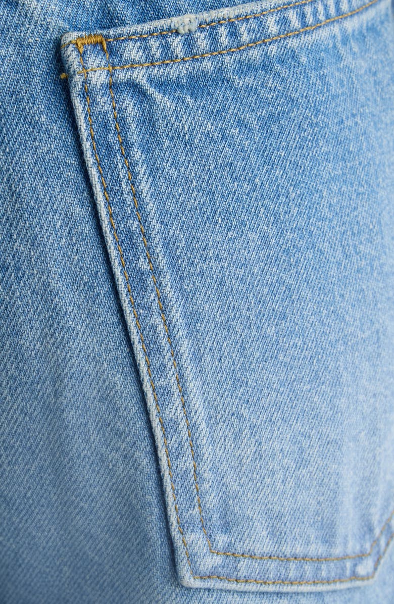 Jacquemus Le de-Nîmes Ovalo Wide Leg Jeans, Alternate, color, Blue/ Tabac