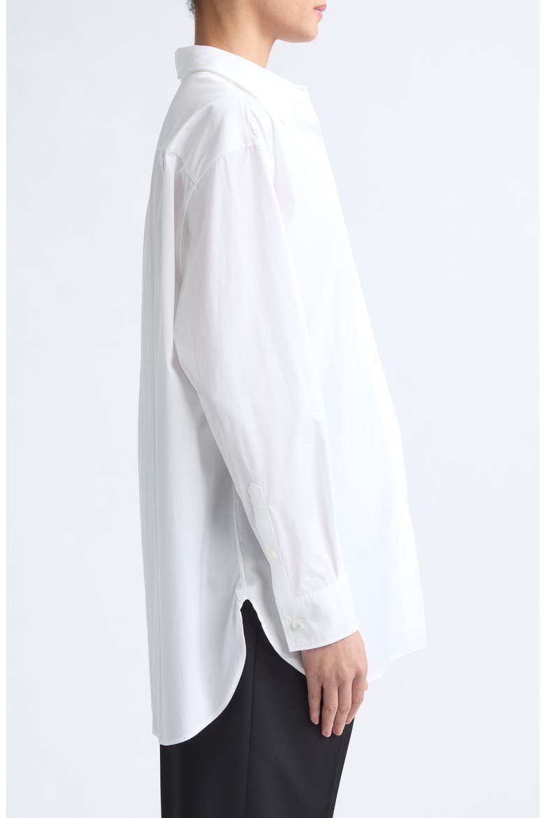 Cotton Long Sleeve Shirt, Alternate, color, OPTIC WHITE