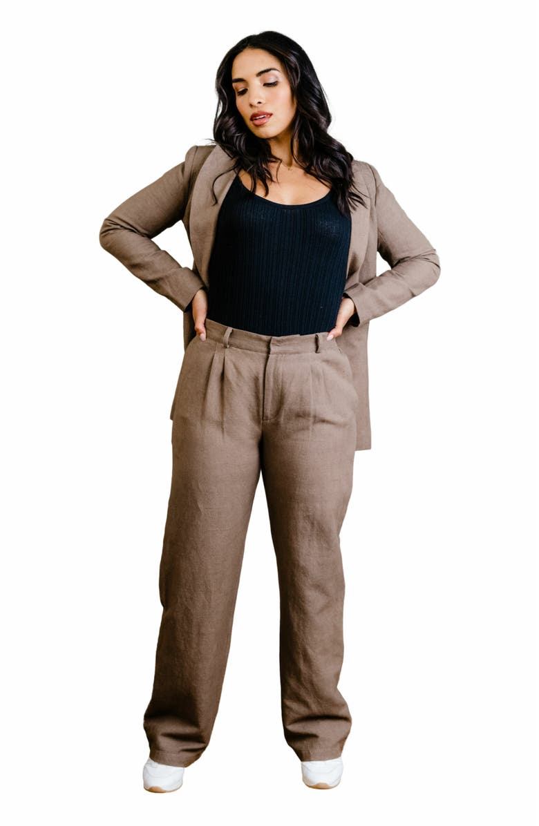 ABLE Claire Linen Pant, Main, color,