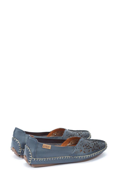 Pikolinos Jerez Perforated Flat In Blue