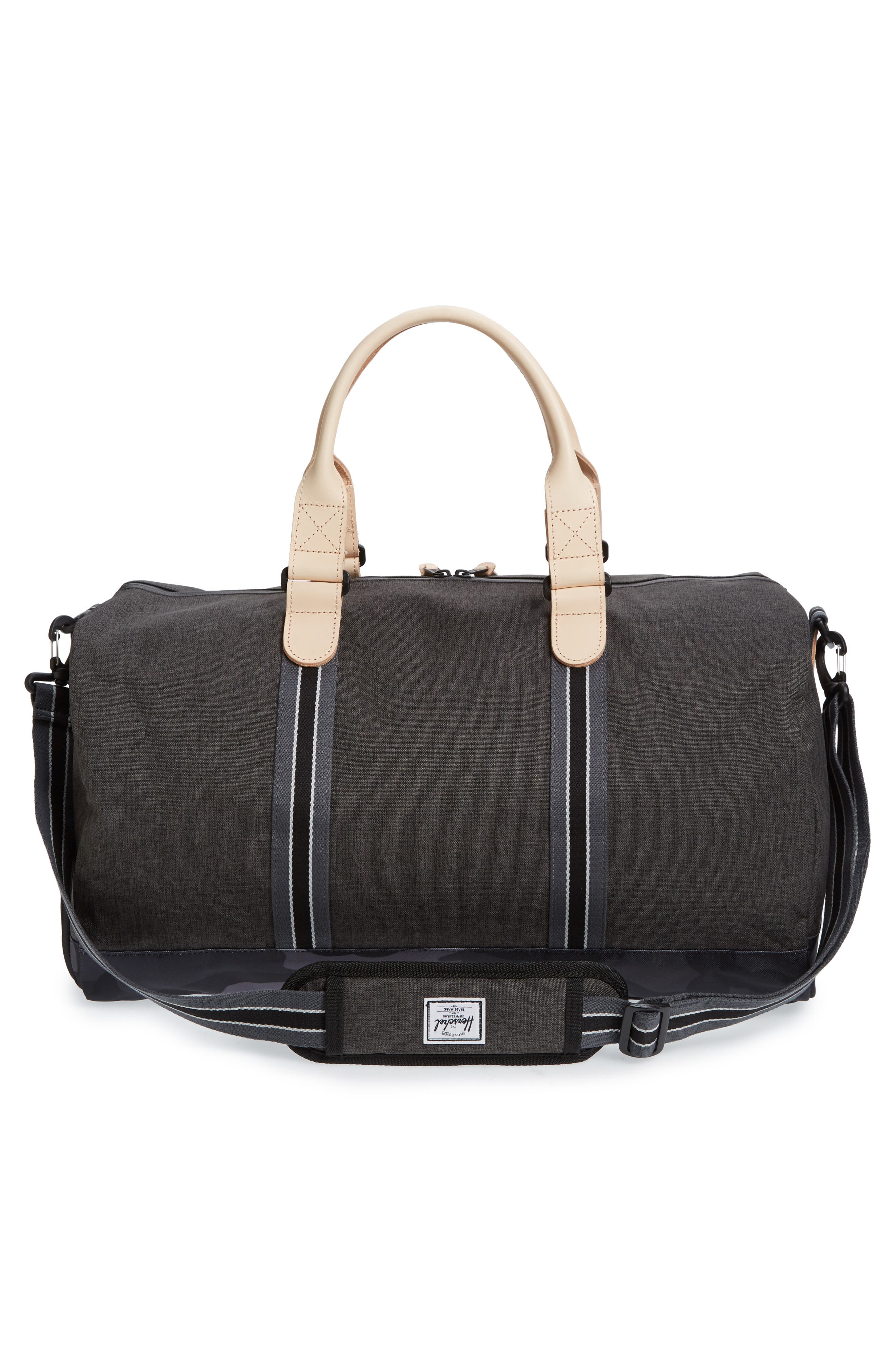 Herschel Supply Co. Novel Offset Denim Duffel Bag, Alternate, color, 