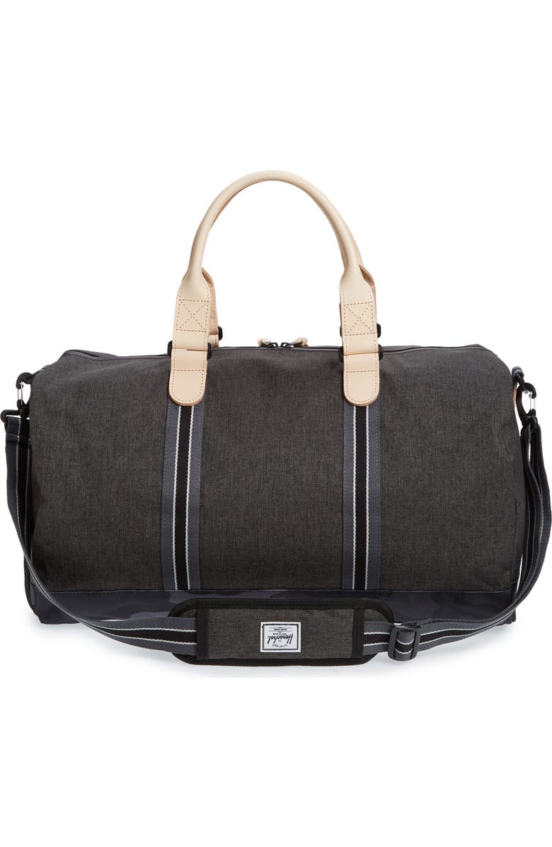Herschel Supply Co. Novel Offset Denim Duffel Bag, Alternate, color,