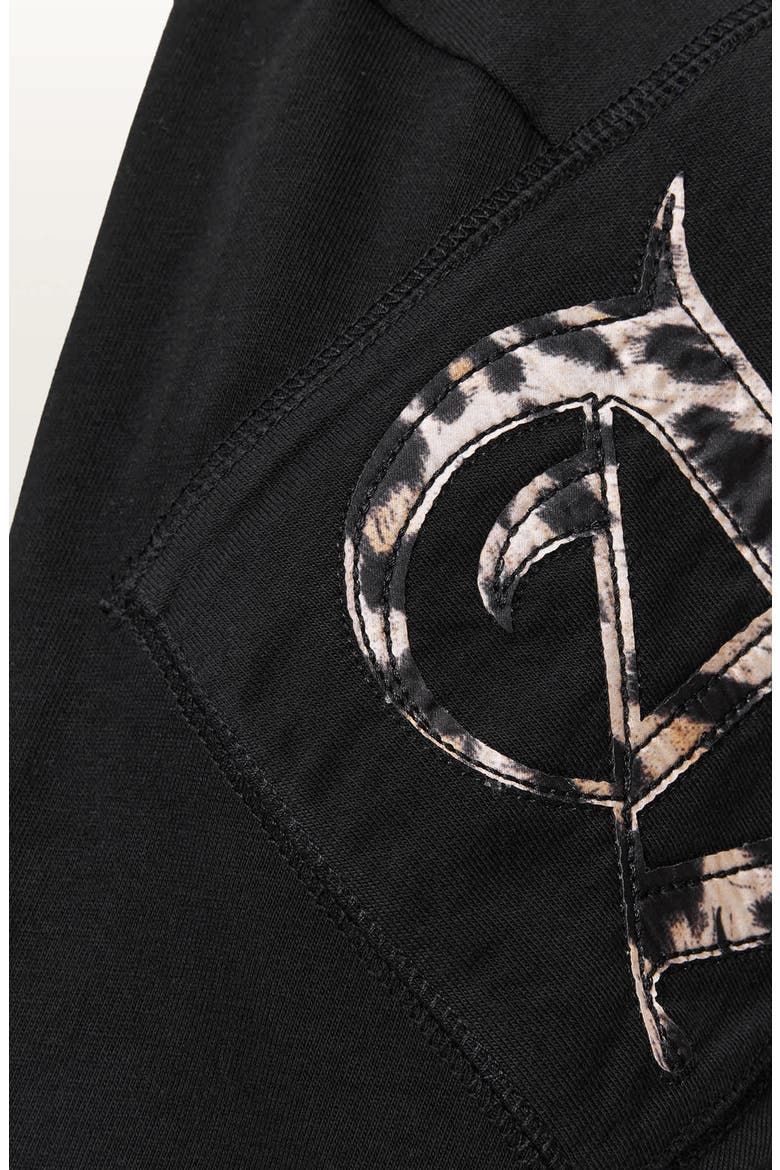 Fuse Logo Appliqué Cotton T-Shirt Minidress, Alternate, color, BLACK
