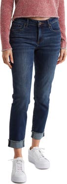 KUT from the Kloth Asher Cuffed Ankle Straight Leg Jeans
