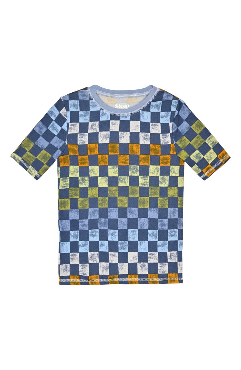 SLEEP ON IT Kids' Print Long Pajamas, Alternate, color, Blue Multi