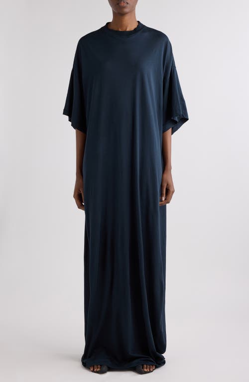 Balenciaga Cocoon T-shirt Dress In Blue
