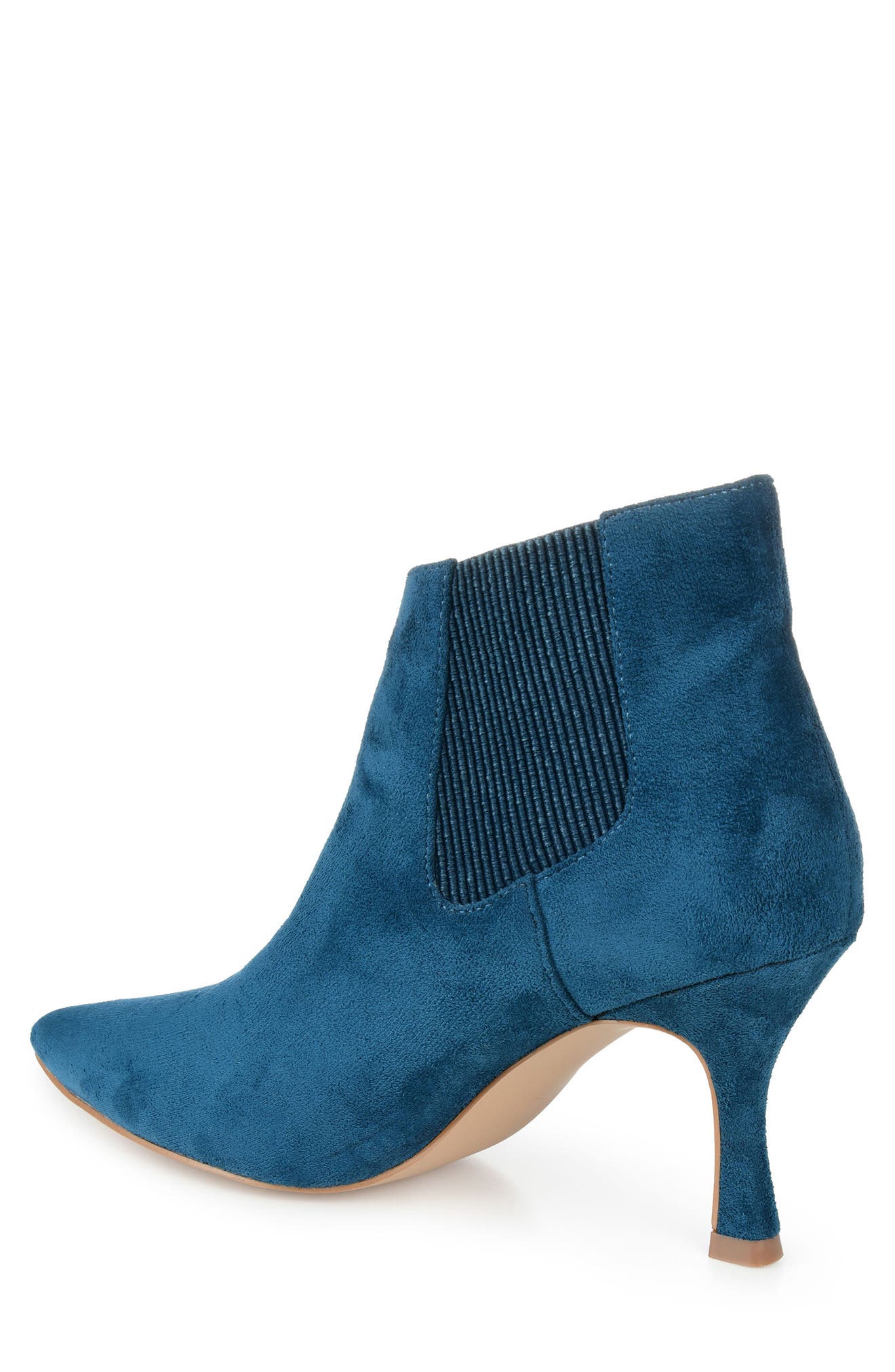 Elitta Vegan Leather Chelsea Bootie, Alternate, color, BLUE