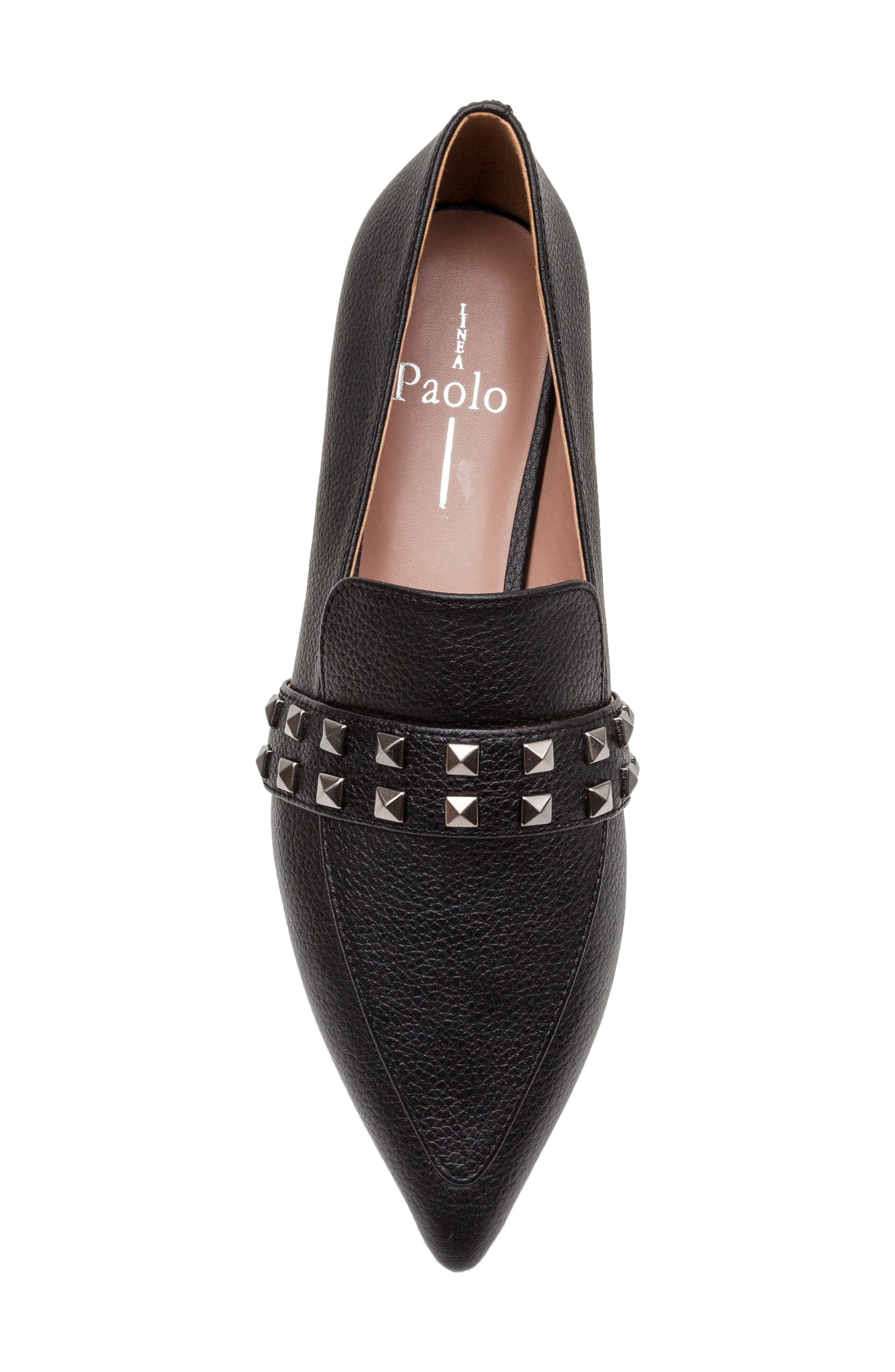 Linea Paolo Mylene Pointed Toe Flat, Alternate, color, Black