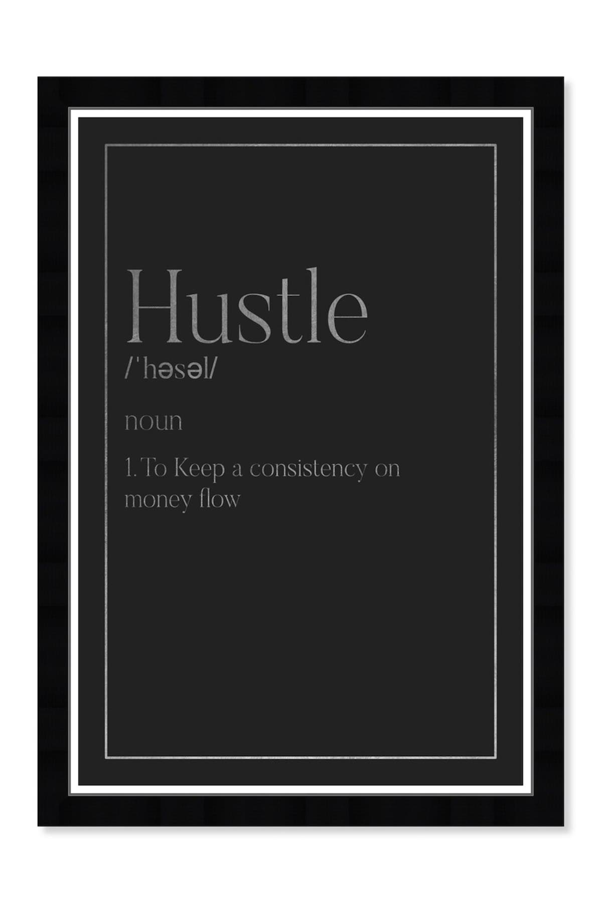 Wynwood Studio Hustle Typography Framed Wall Art | Nordstromrack