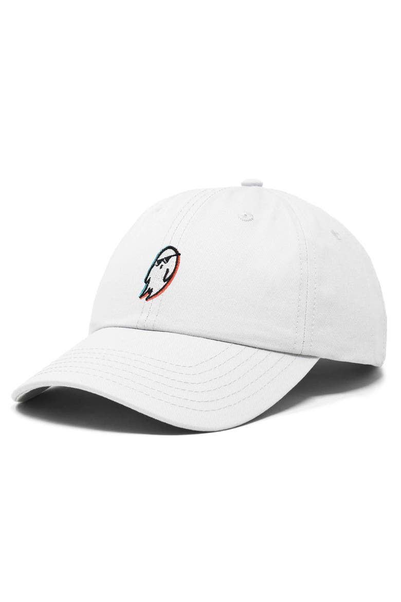 Ghost Life Embroidered Casual Cap, Alternate, color, White