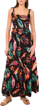 Vince Camuto Floral Tiered Maxi Dress