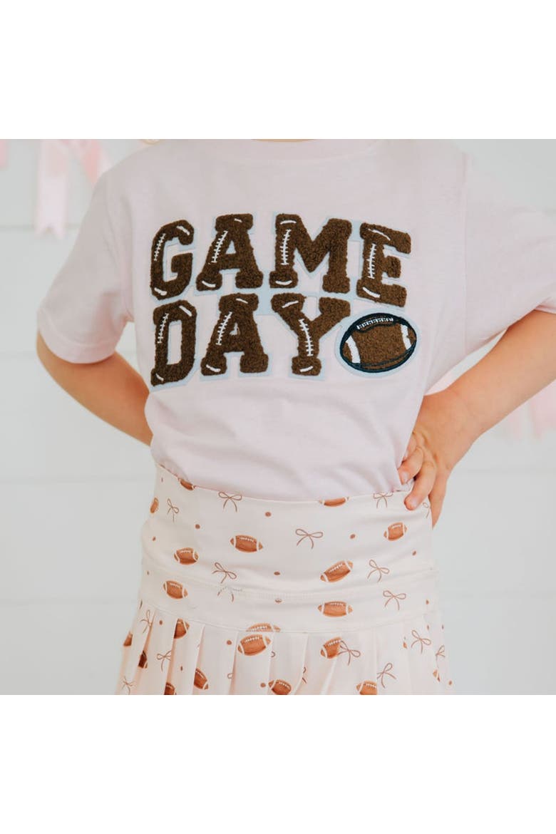 Game Day Patch Short Sleeve T-Shirt, Alternate, color, Ballet Pink