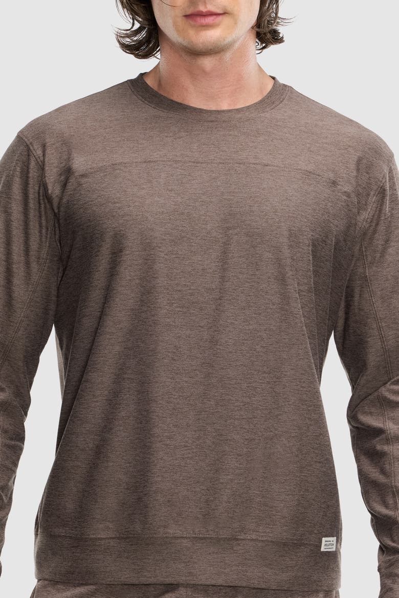 Dreamblend Curved Yoke Pullover, Alternate, color, Cocoa