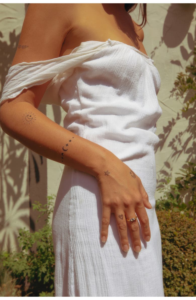 INKED by Dani Angelic Temporary Tattoos, Alternate, color, Black